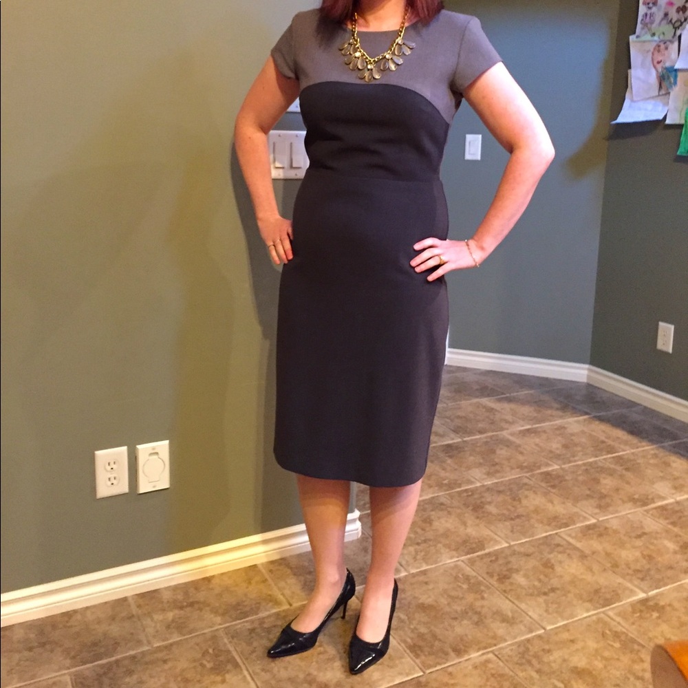 Simone Colour Block Sheath Dress